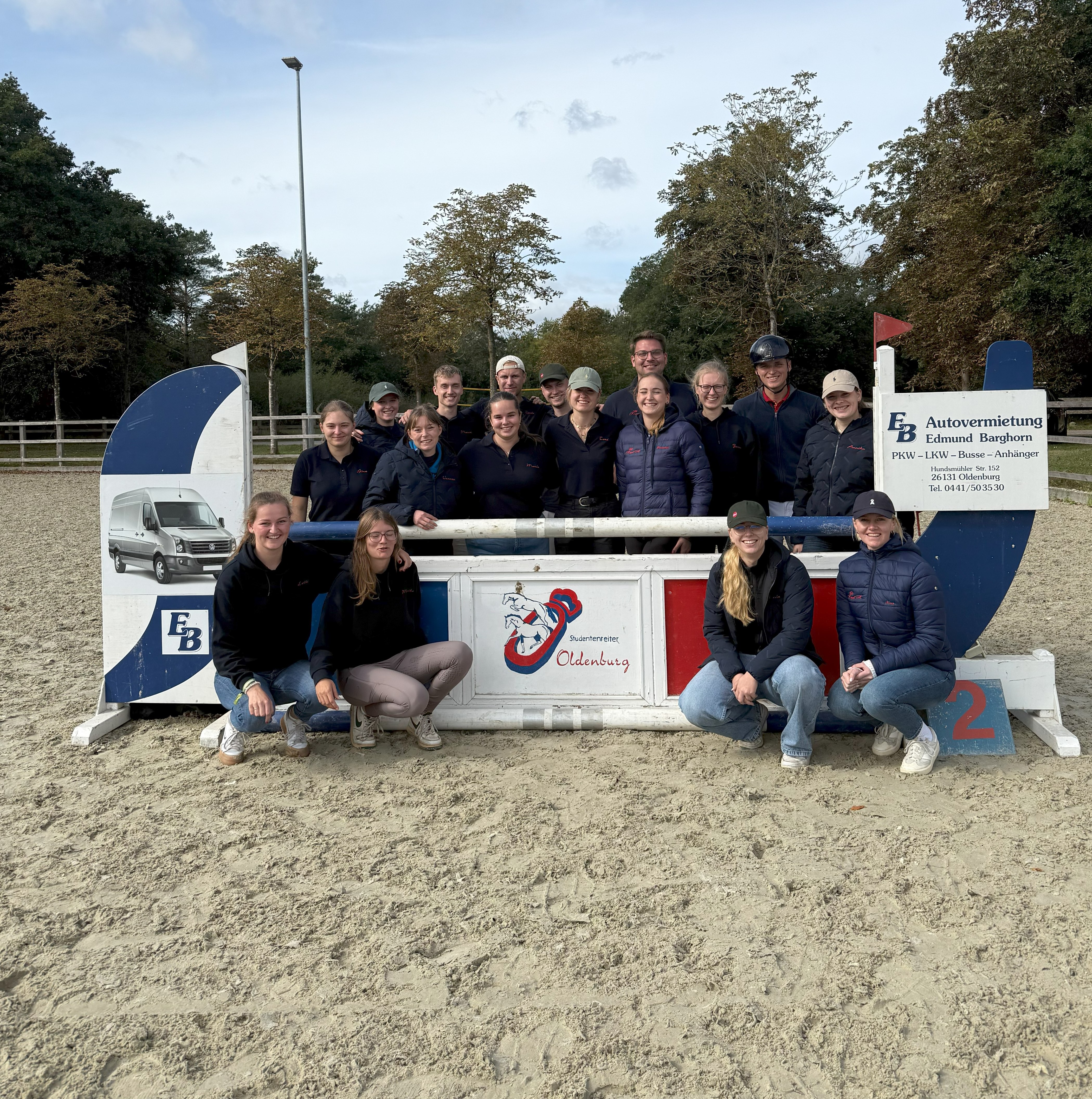 Die Studentenreitgruppe Oldenburg beim Turnier